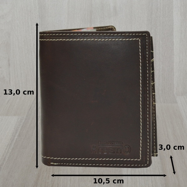 Portemonnaie mit RFID Schutz Herren Ledergeldbörse Geldbeutel Brieftasche